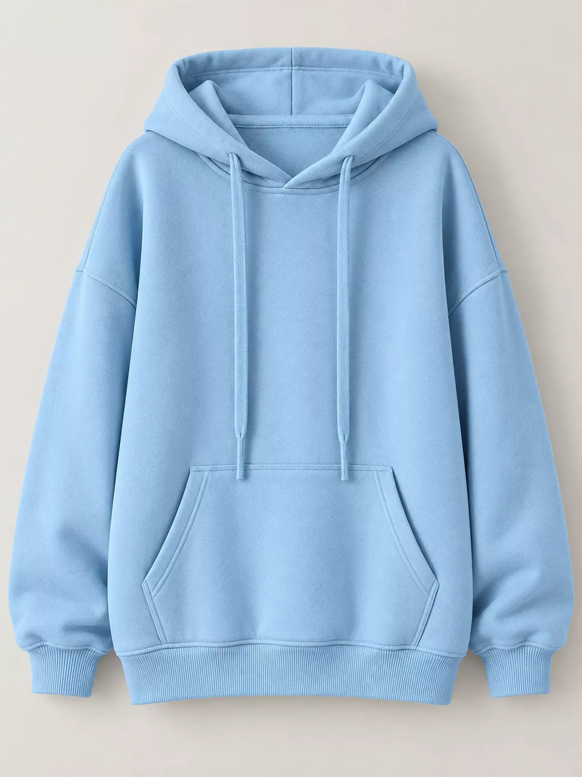 drawstring dropped shoulder hoodie | dropsona - neutral - material texture