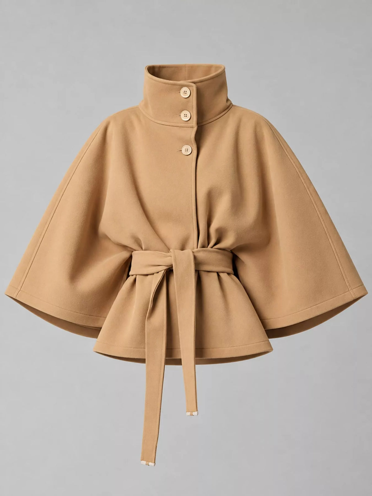 belt button detail outerwear | dropsona polyester 95% - neutral - usage example