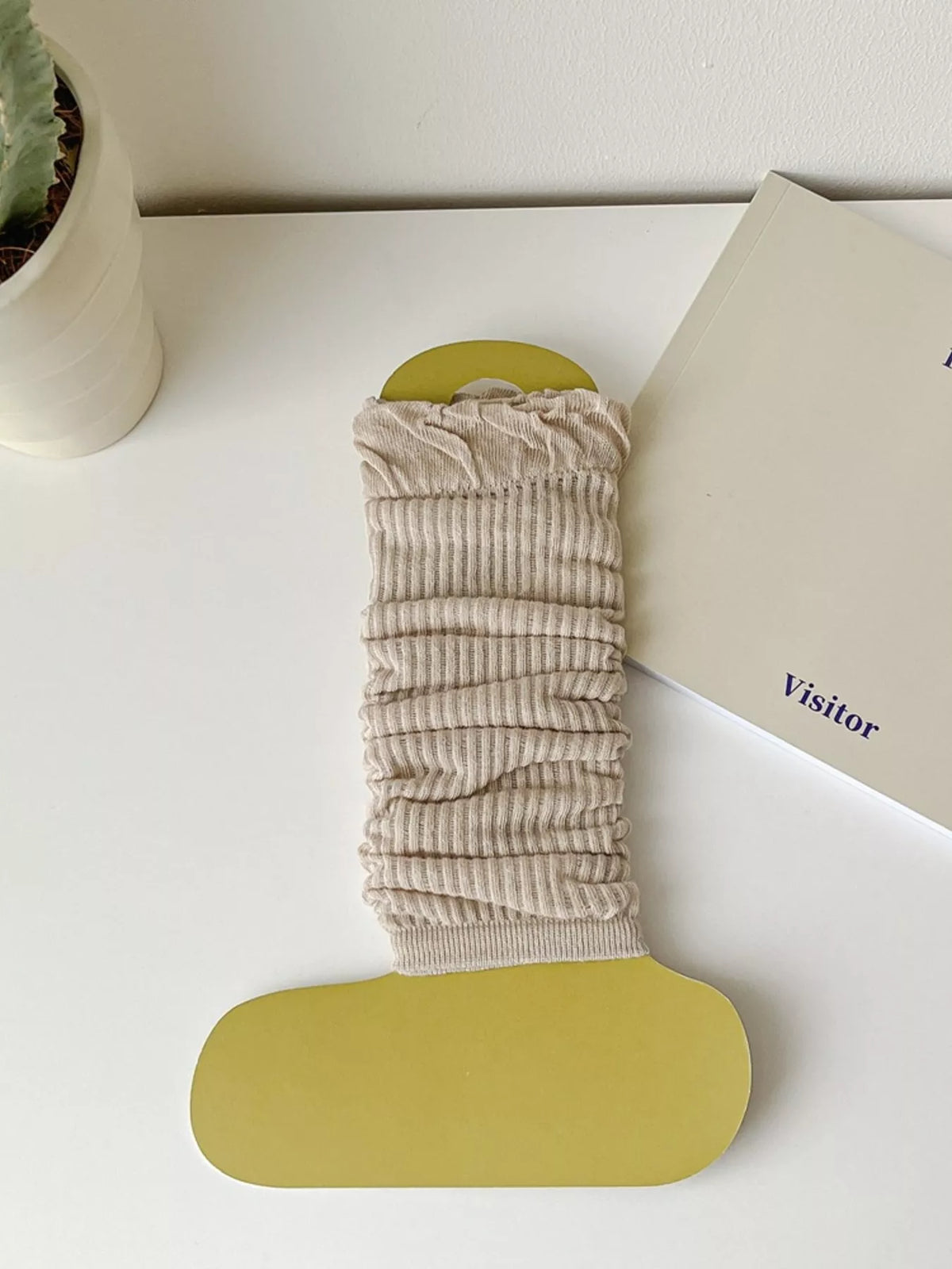 stirrup leg warmers – candy | dropsona cotton - neutral - size reference