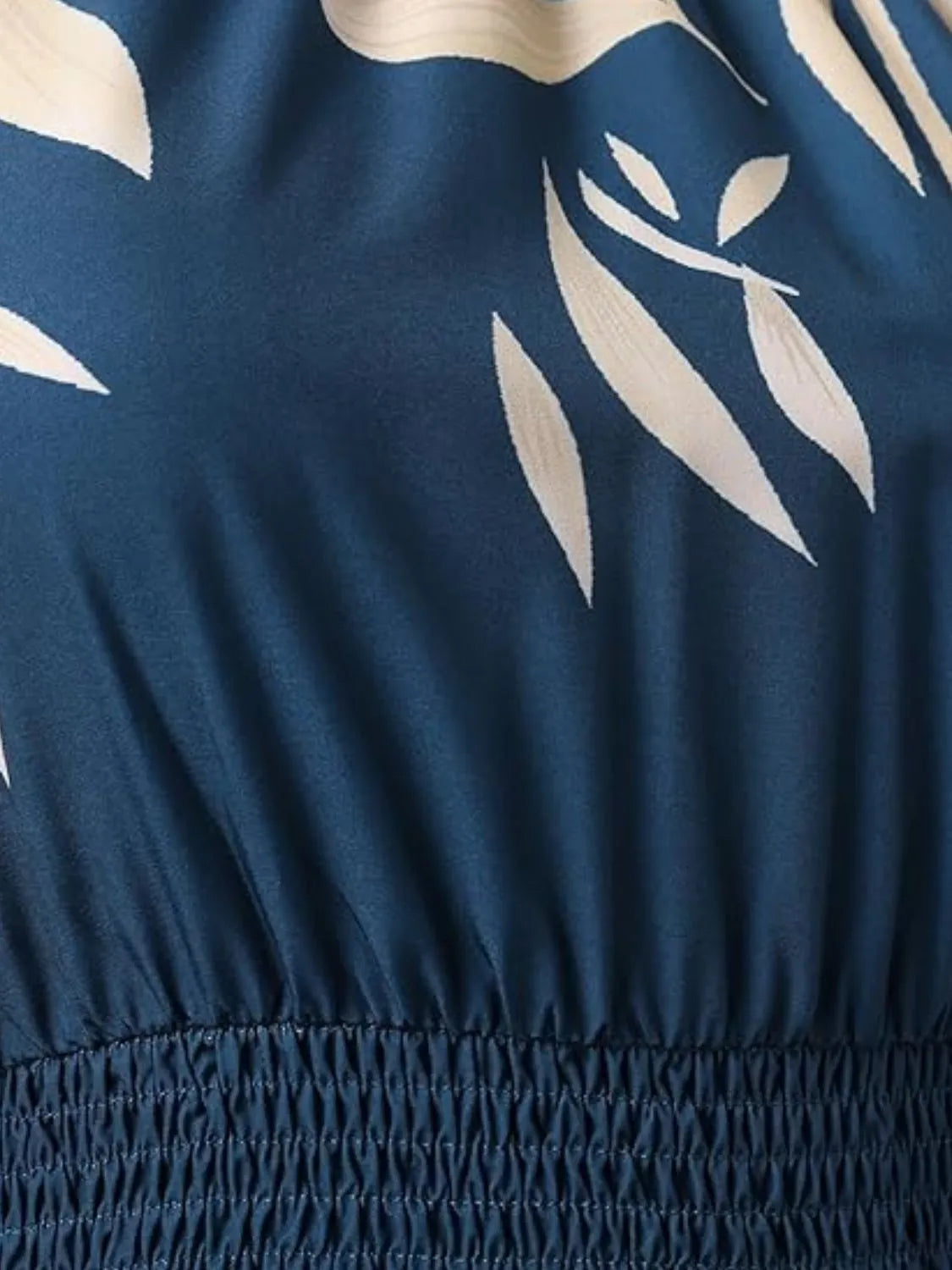 paisley print halter neck mini dress - close-up detail