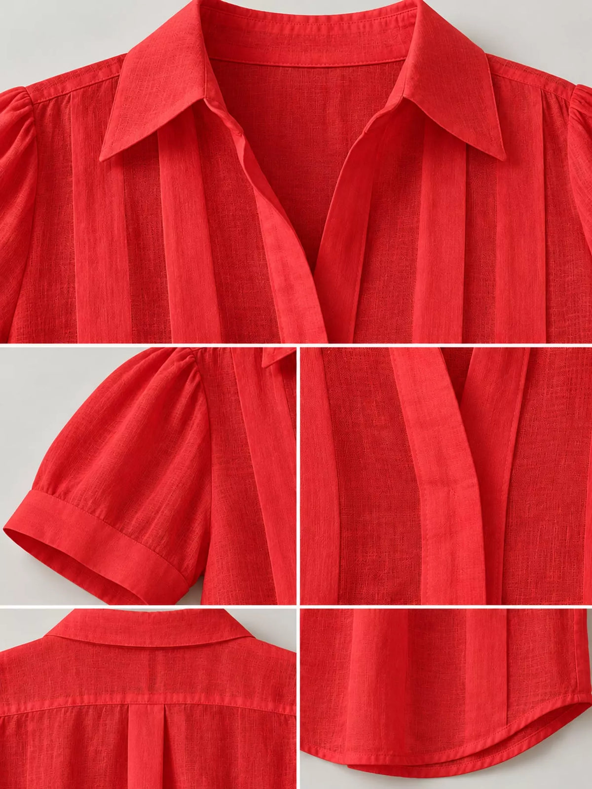 full size button up short sleeve shirt plus | dropsona - neutral - size reference