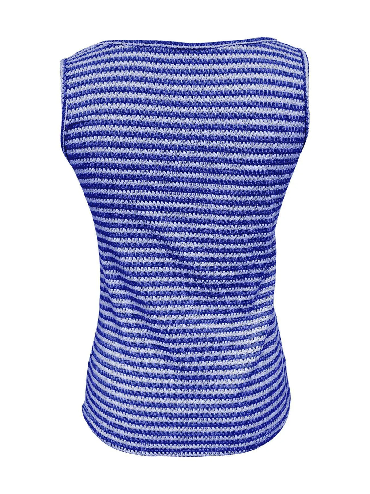striped round neck tank top – ribbed,buttoned | dropsona - neutral - packaging