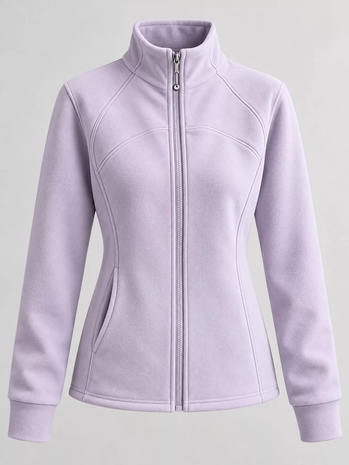 slim-fit full-zip active outerwear | dropsona - neutral - usage example