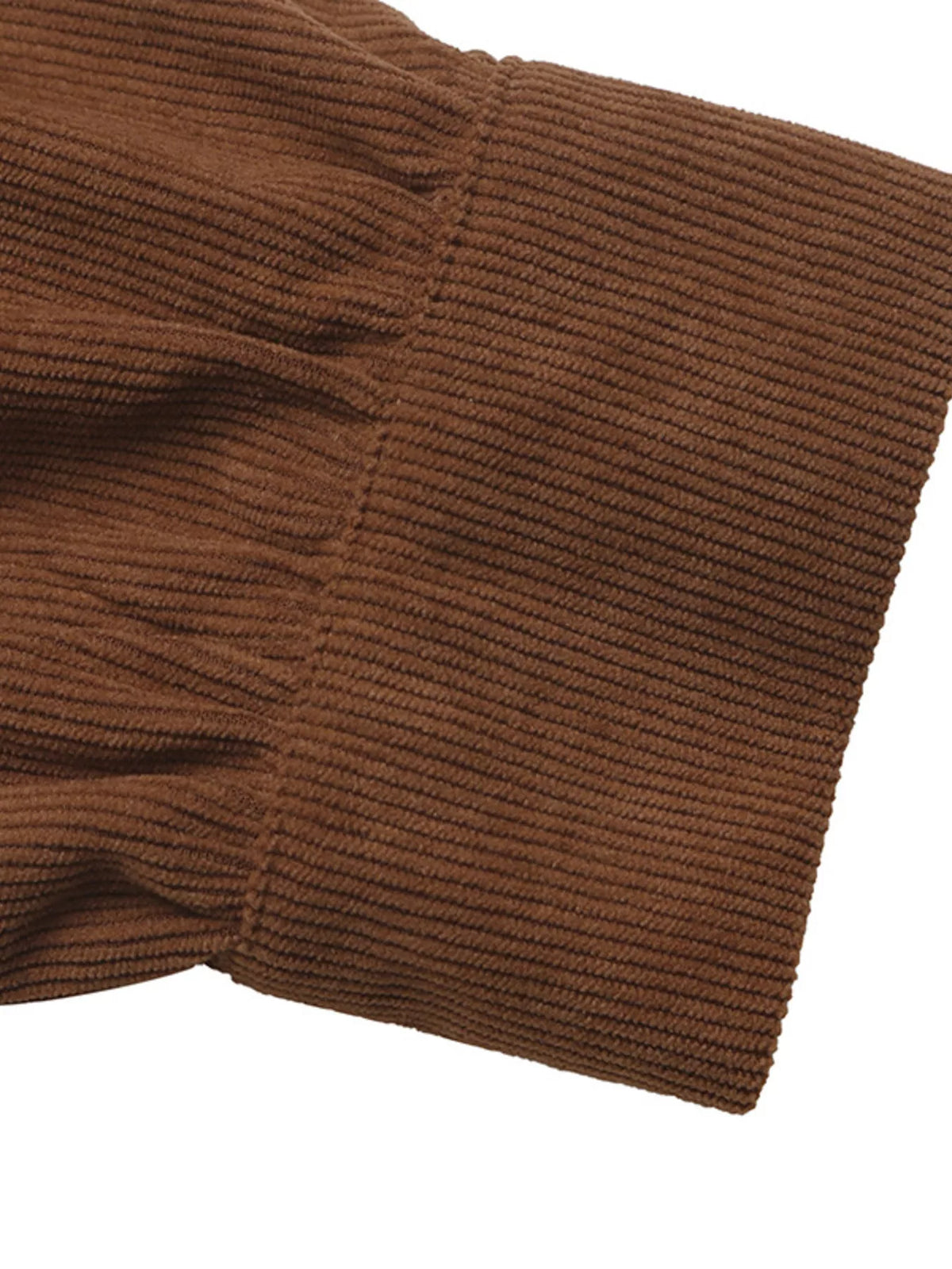 corduroy patchwork plaid midi dress – buttoned,belted | dropsona - neutral - material texture