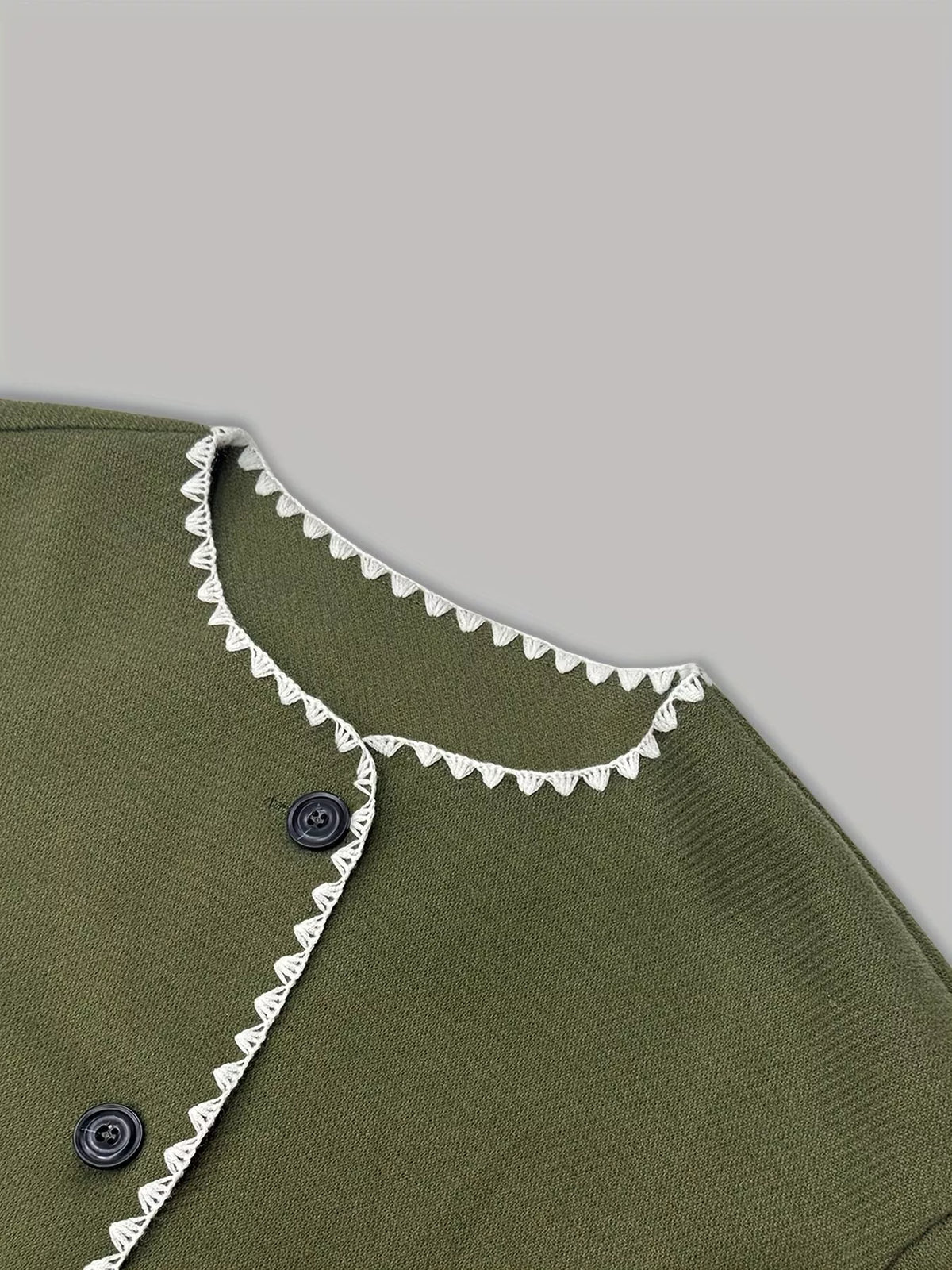 contrast trim button-front outerwear | dropsona - neutral - material texture