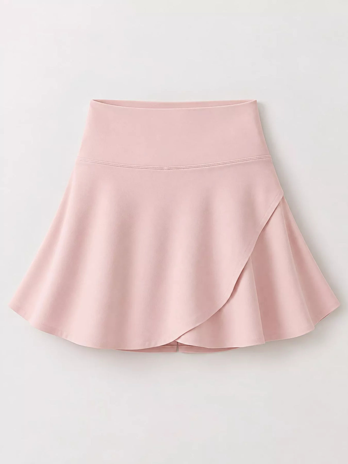 full size high-waisted flared athletic skirt with | dropsona - neutral - size reference