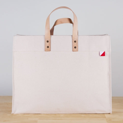 box tote bag canvas and leather – you need this f | dropsona - neutral - material texture