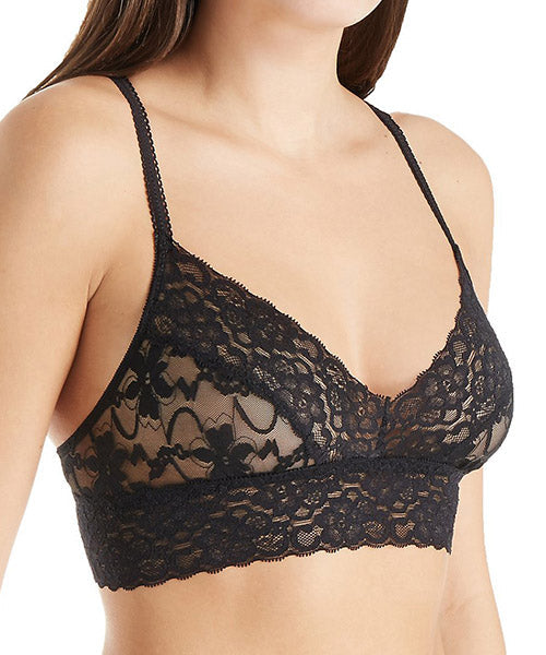 semisheer lace bralette – wireless bral | dropsona - neutral - front view