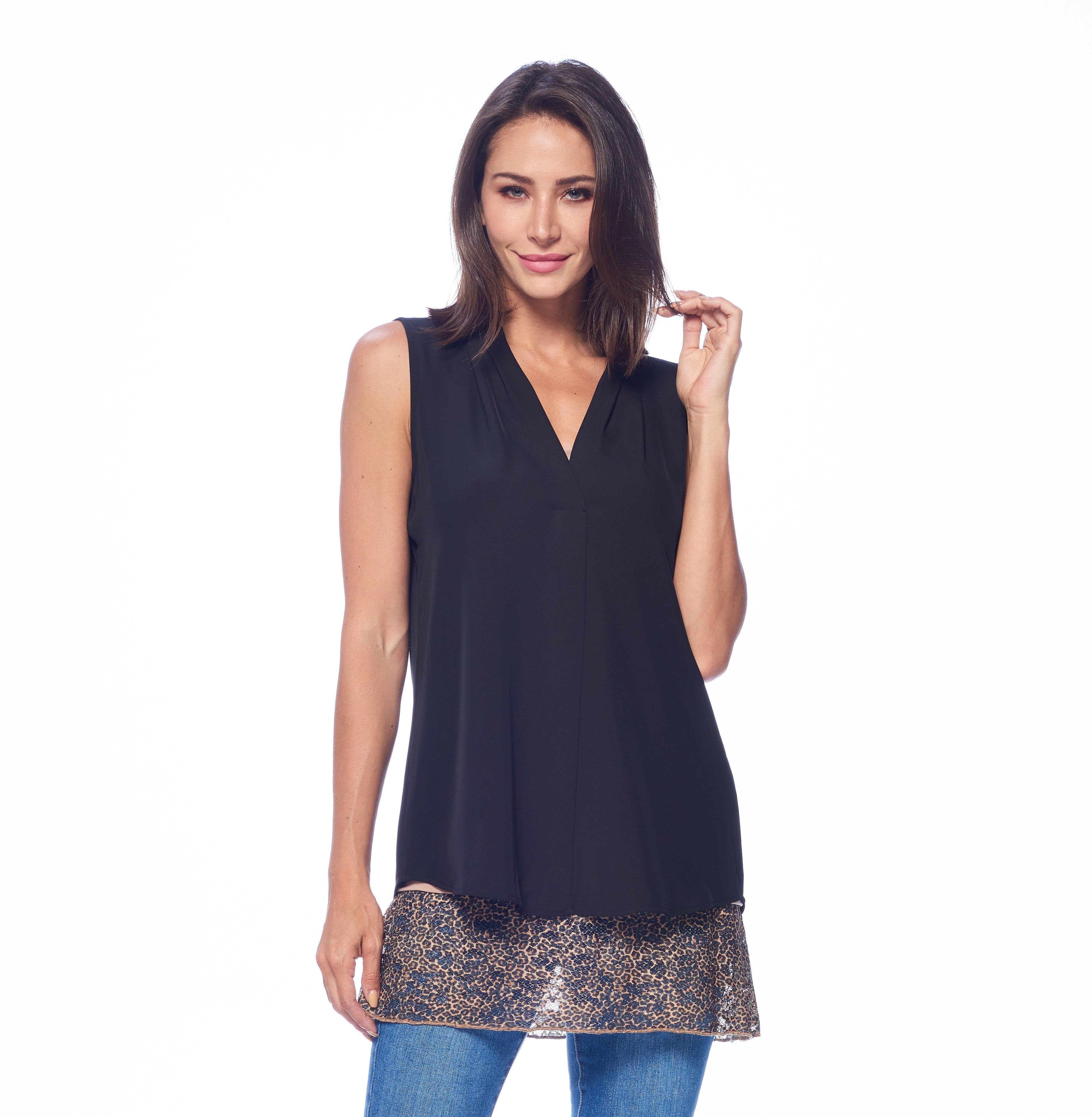 camilong – layer under any shirt for extra coverage | dropsona - neutral - close-up detail