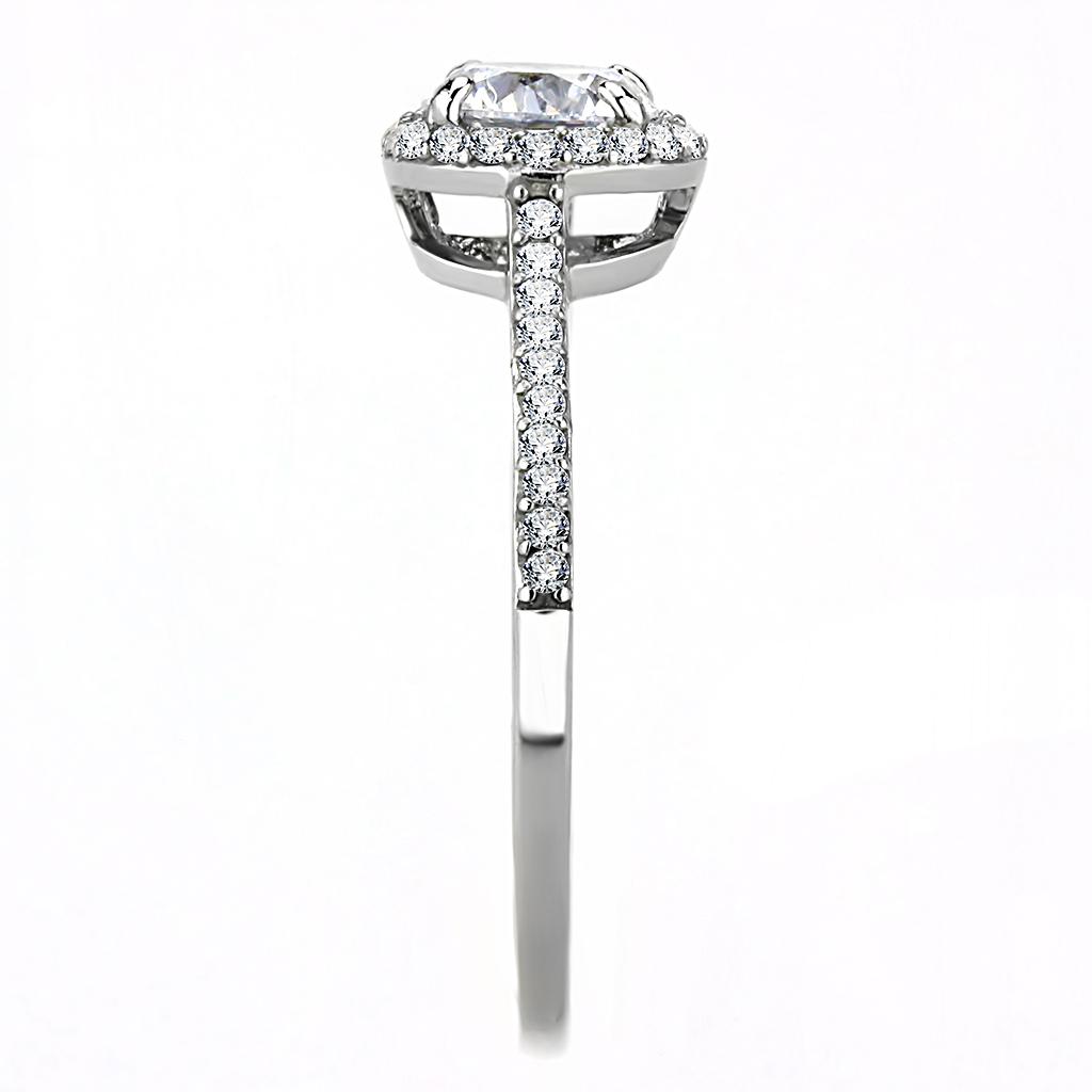 da022 - high polished (no plating) stainless steel rin | dropsona - neutral - material texture