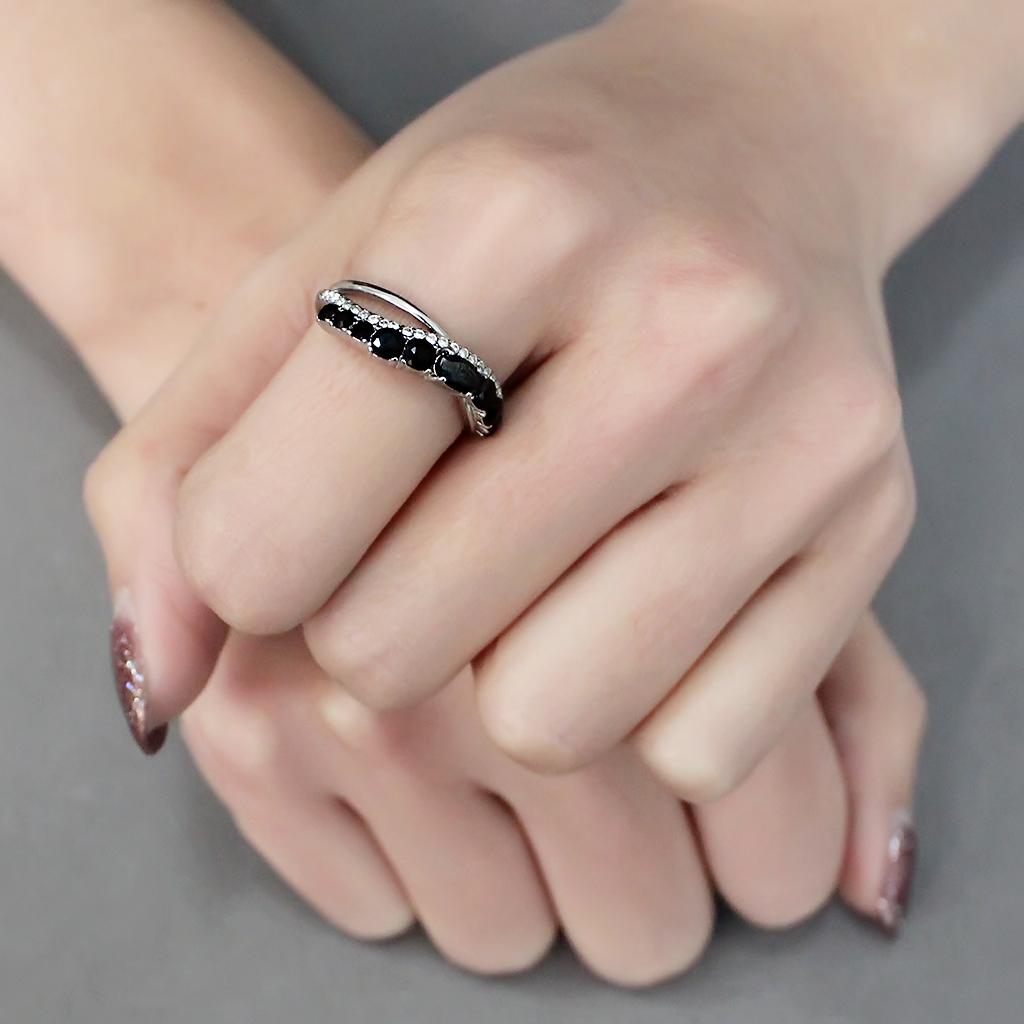 da269 - high polished (no plating) stainless steel rin | dropsona - neutral - size reference