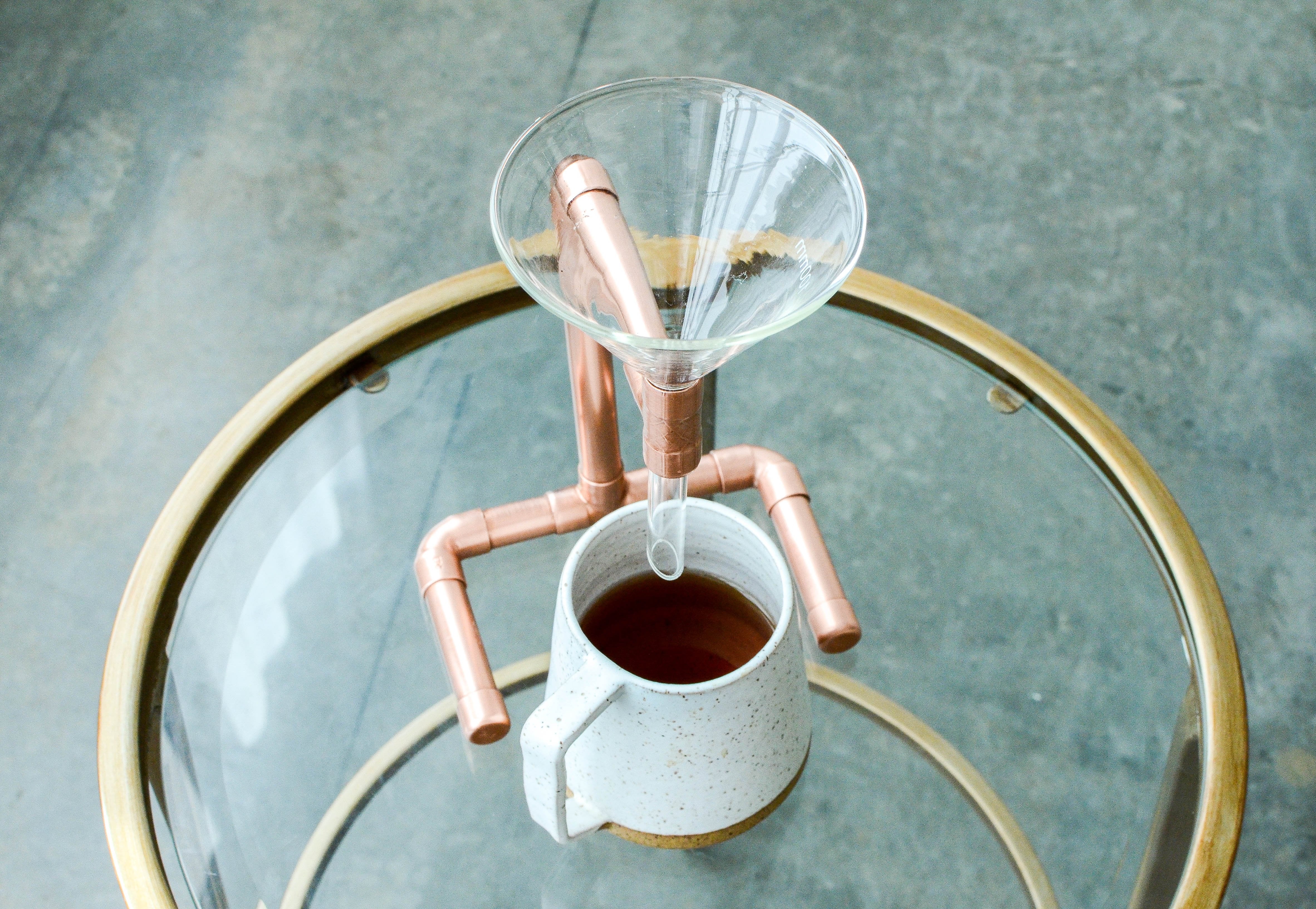 copper coffee pour over – display functional art in yo | dropsona - neutral - everyday use