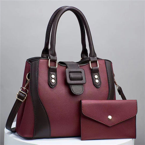 luxury women's handbags - tote bag handbag set – model | dropsona - neutral - usage example