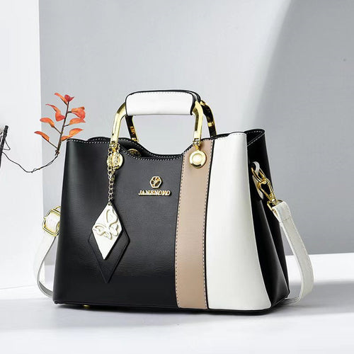 single shoulder handheld crossbody bag – ster number o | dropsona - neutral - close-up detail