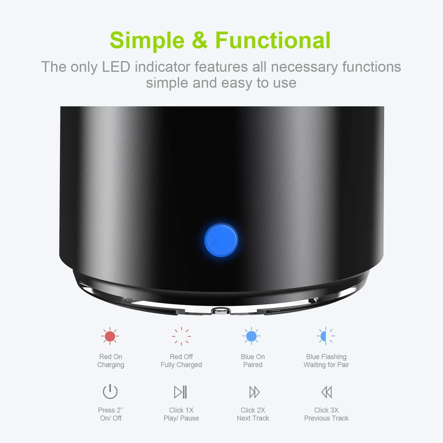 dragon zs1 waterproof mini bluetooth speaker – this dr | dropsona - neutral - close-up detail