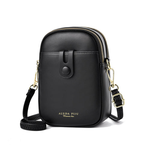 cell phone crossbody bag – f handles/straps: single pl | dropsona - neutral - usage example
