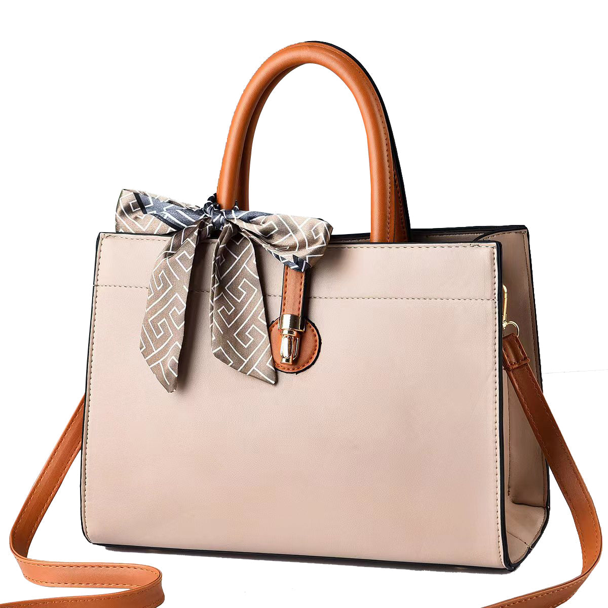 trendy fashion women crossbody bag - trend shoulder ha | dropsona - neutral - front view