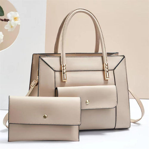 elegant tote bag - mother and child b | dropsona - neutral - front view