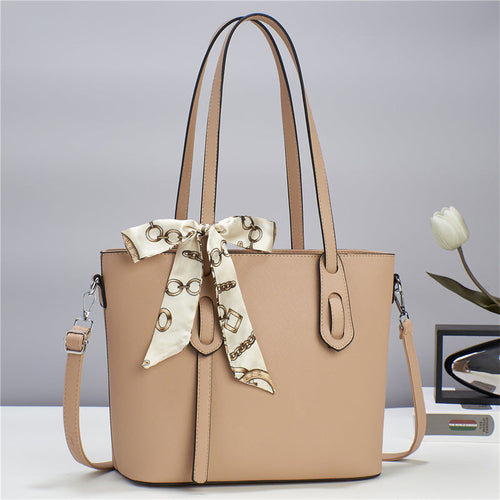 new high capacity fashion handbag - trendy luxury wome | dropsona - neutral - front view