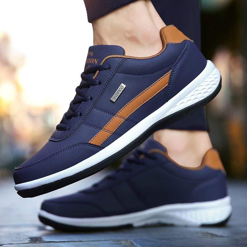 men casual breathable sneakers – these are cr | dropsona - neutral - close-up detail