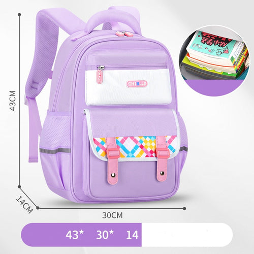 new trendy grader schoolbag - all kinds of s | dropsona - neutral - close-up detail