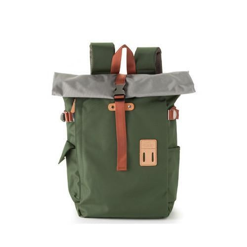 rolltop backpack 2.0 – plenty of storage and pockets t | dropsona - neutral - close-up detail
