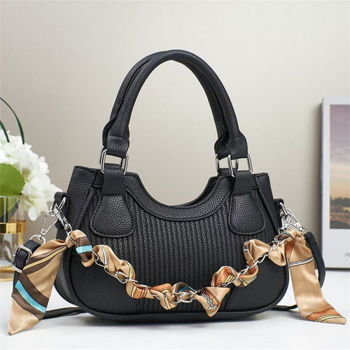 elegant braided chain handbag - luxury handmade women' | dropsona - neutral - front view