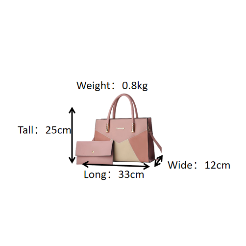 2-in-1 exquisite trendy women's shoulder bag - new 2-i | dropsona - neutral - size reference