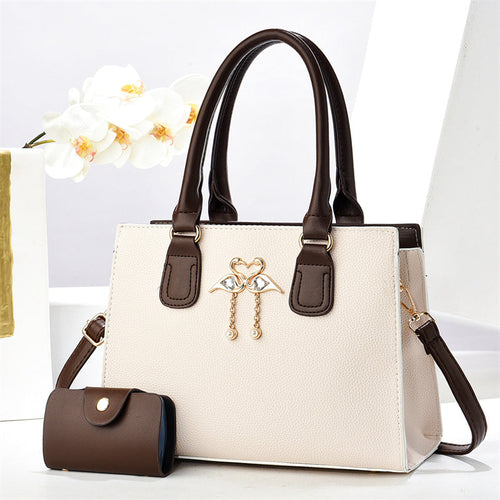 women's high-capacity cross body bag – large capacity | dropsona - neutral - front view