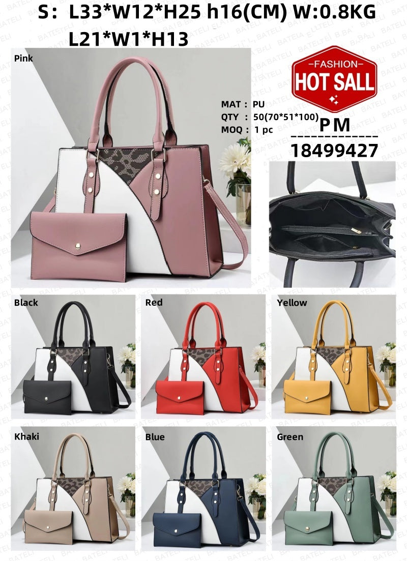 two piece versatile fashion handbags – number of handl | dropsona - neutral - material texture