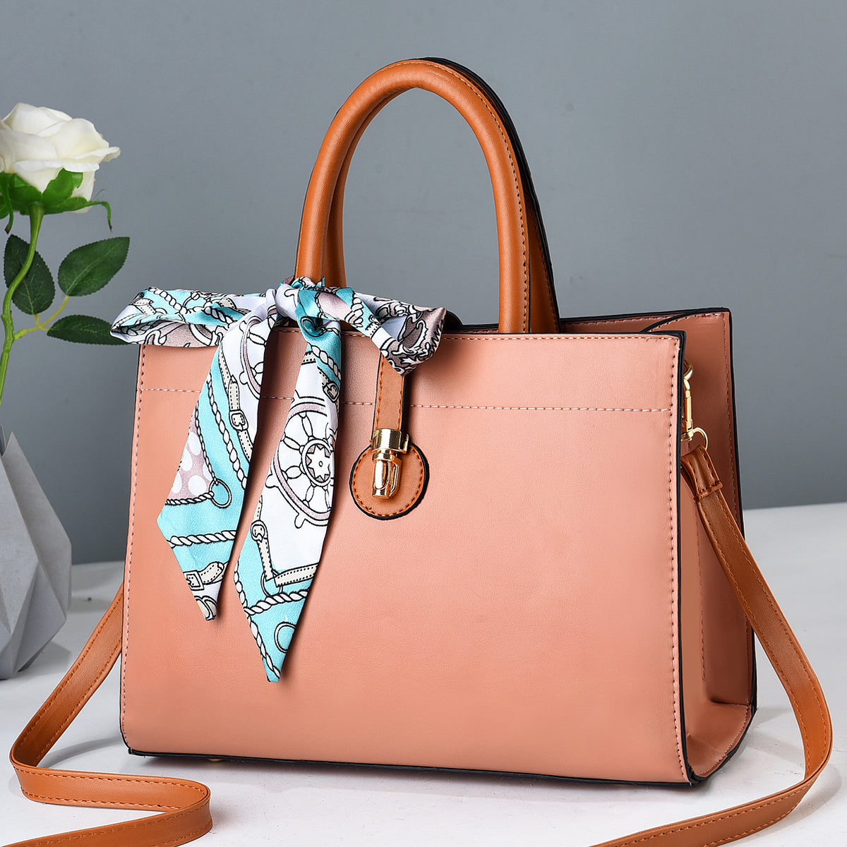 trendy fashion women crossbody bag - trend shoulder ha | dropsona - neutral - size reference