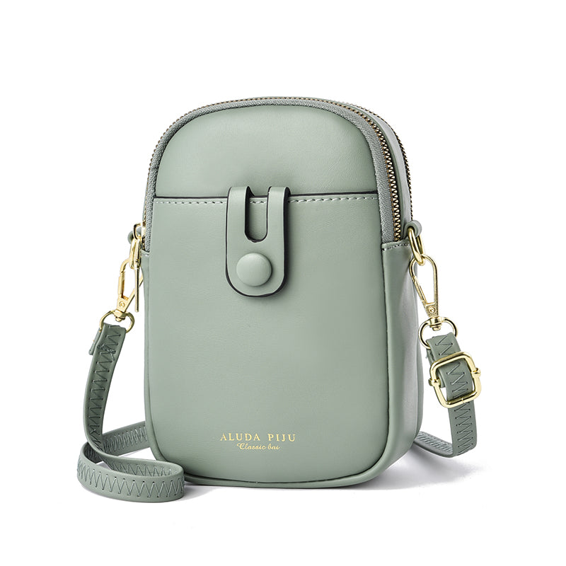 cell phone crossbody bag – f handles/straps: single pl | dropsona - neutral - material texture