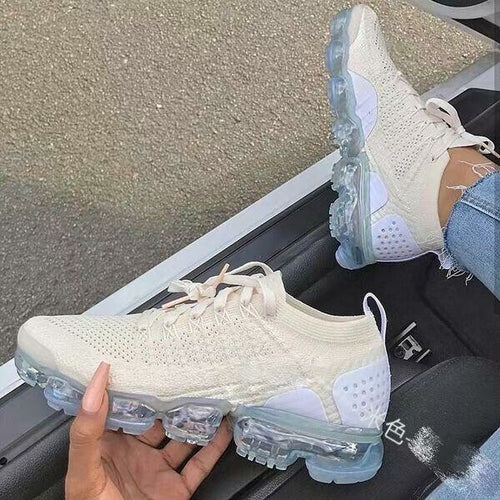 2021 purple sneakers women casual shoes mesh air-cushi | dropsona - neutral - close-up detail