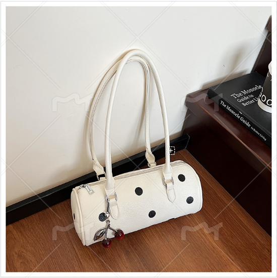 cylindrical women's bag with pendant – fashion trend, | dropsona - neutral - usage example