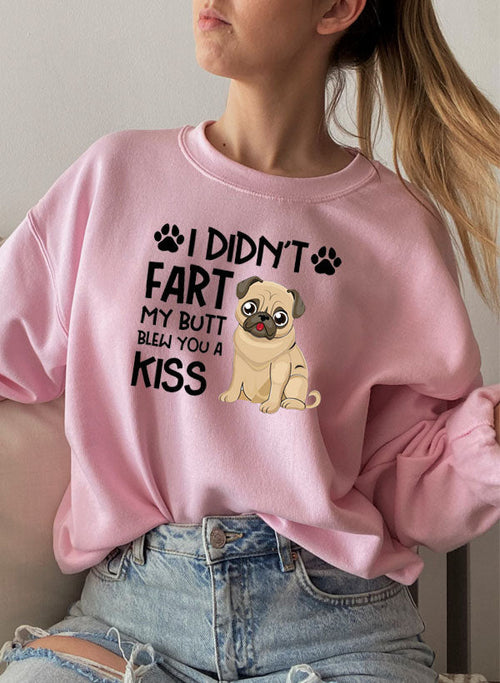 i didnt fart my butt blew you a kiss sweat shirt – sho | dropsona - neutral - packaging