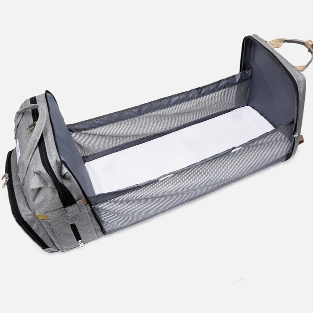 stroller diaper bag with baby bed – this versatile bab | dropsona - neutral - material texture