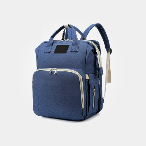 stroller diaper bag with baby bed – this versatile bab | dropsona - neutral - close-up detail