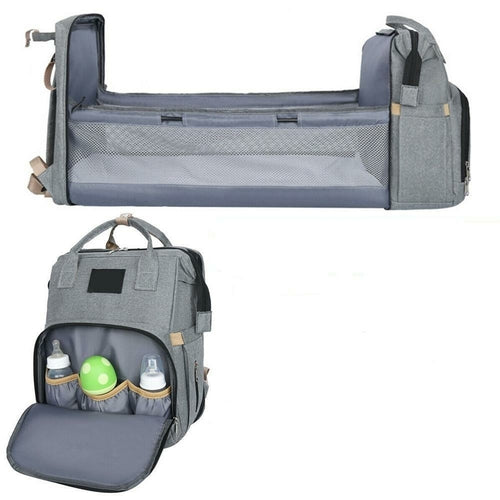 stroller diaper bag with baby bed – this versatile bab | dropsona - neutral - front view
