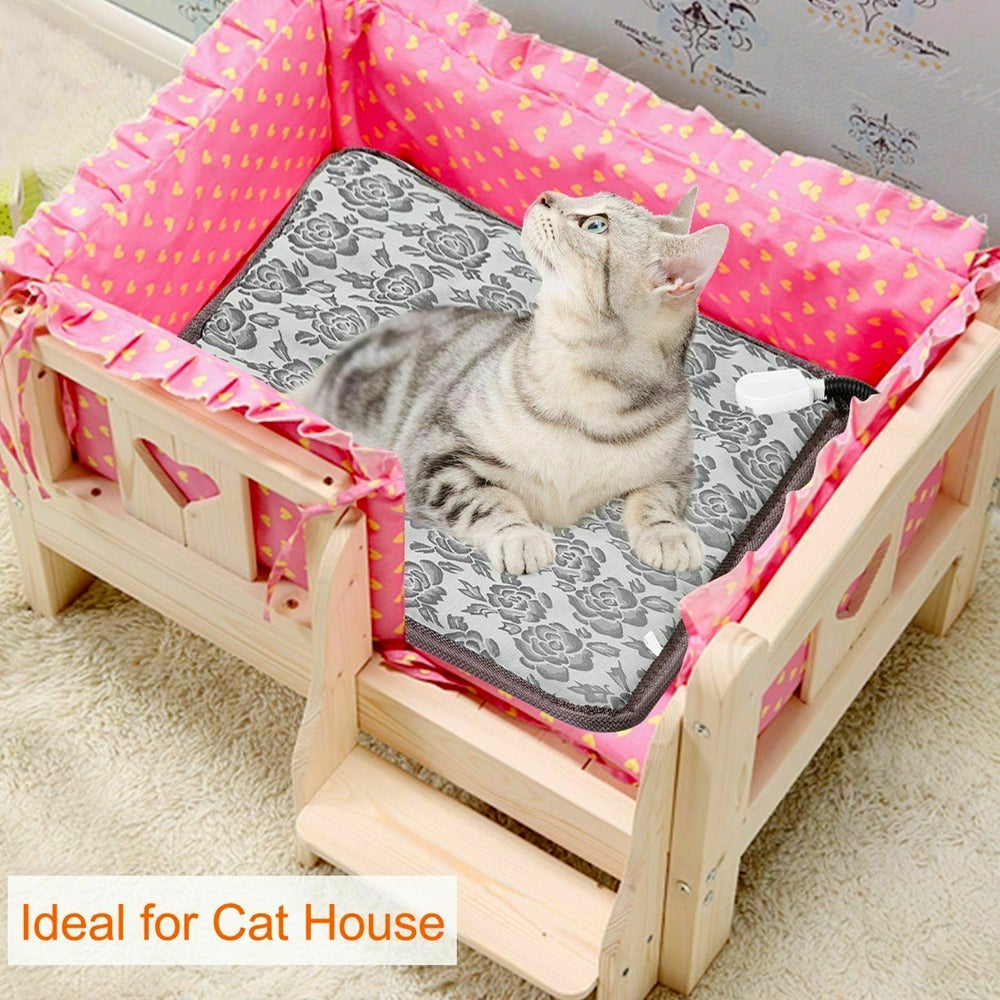 thermal heating waterproof bed pad for pets with adjus | dropsona - neutral - size reference