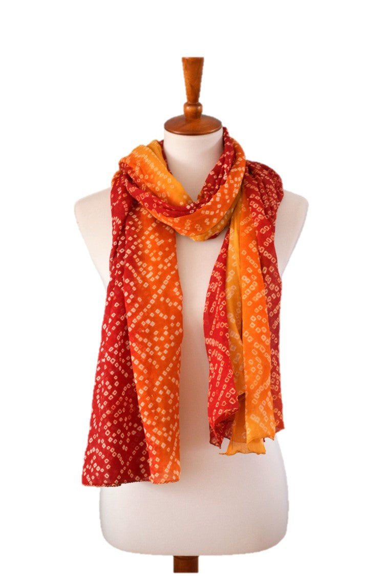 omsutra tie-dye designer fashion silk scarves – handcr | dropsona - neutral - everyday use