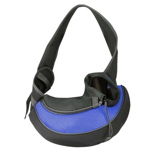puppy or kitten travel shoulder bag – pet carrier shou | dropsona - neutral - front view