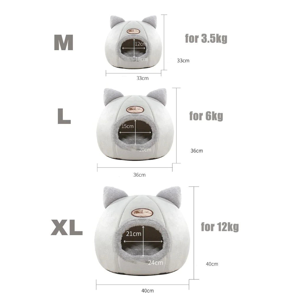 cozy 2-in-1 pet house bed – ¬† - 2-in-1, home can | dropsona - neutral - size reference