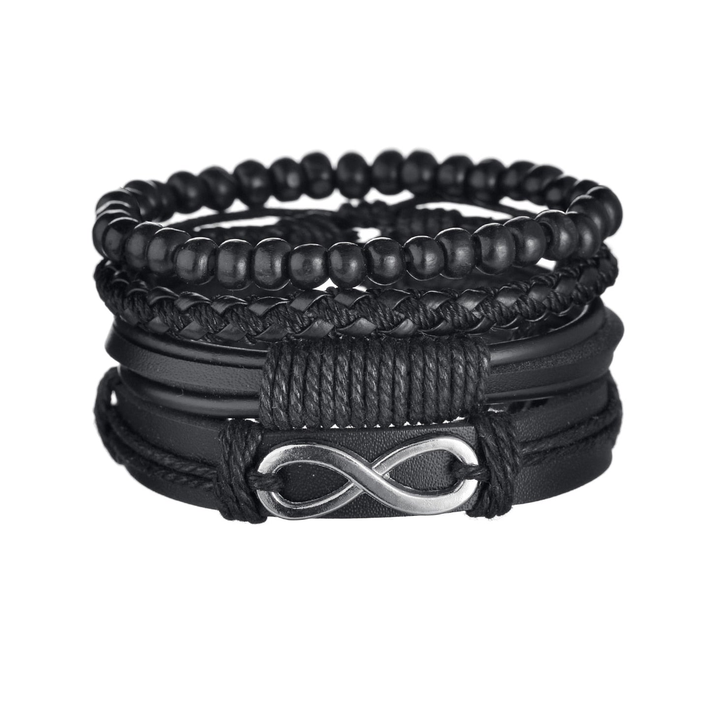 mens modern multilayered bracelet – this mod looking b | dropsona - neutral - packaging