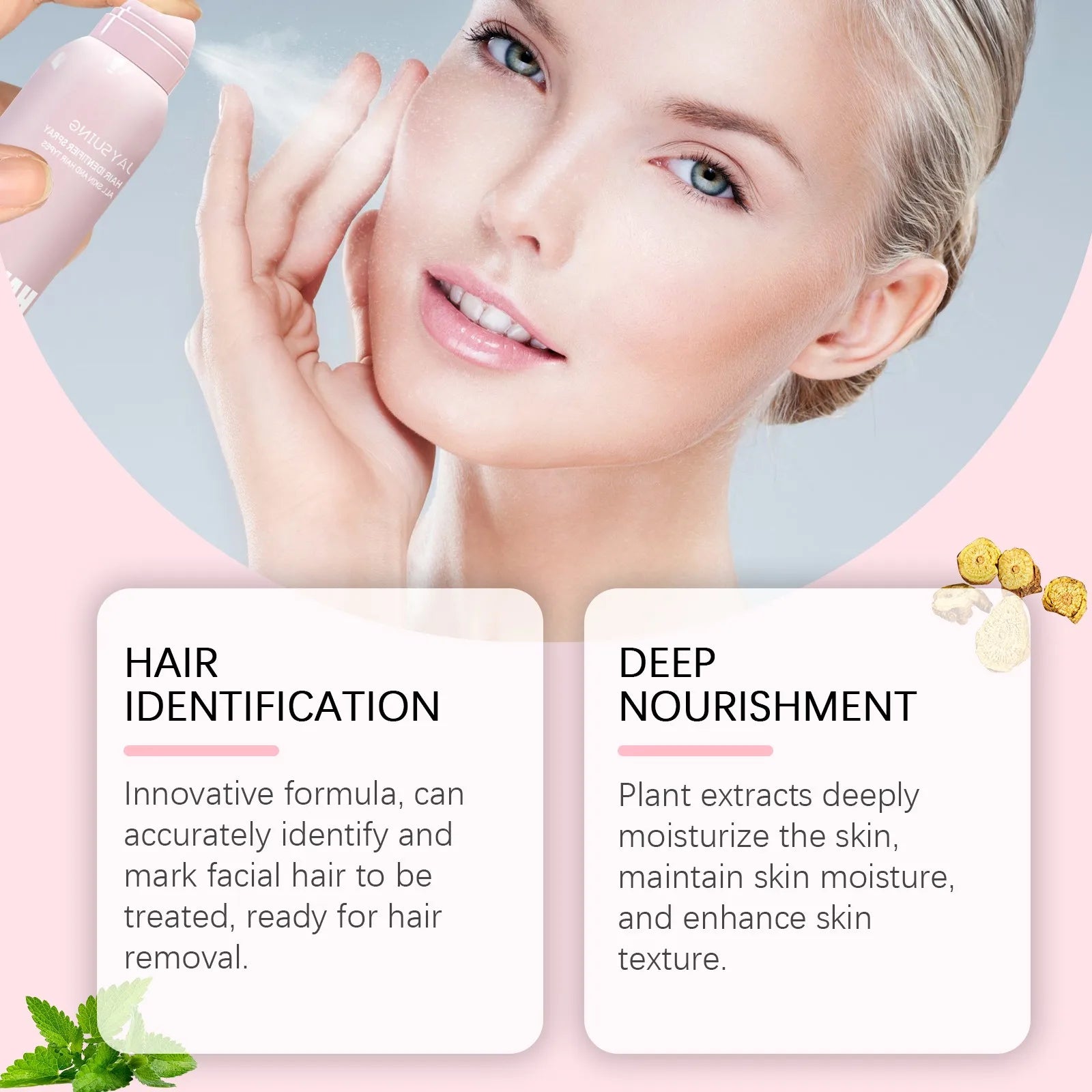 1/2/3 pcs hair identifier spray for face,to show facia | dropsona - neutral - size reference