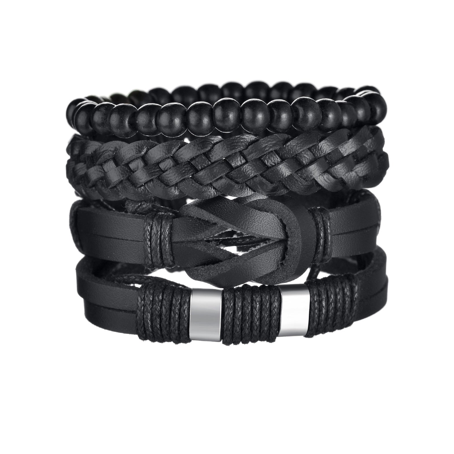 mens modern multilayered bracelet – this mod looking b | dropsona - neutral - packaging