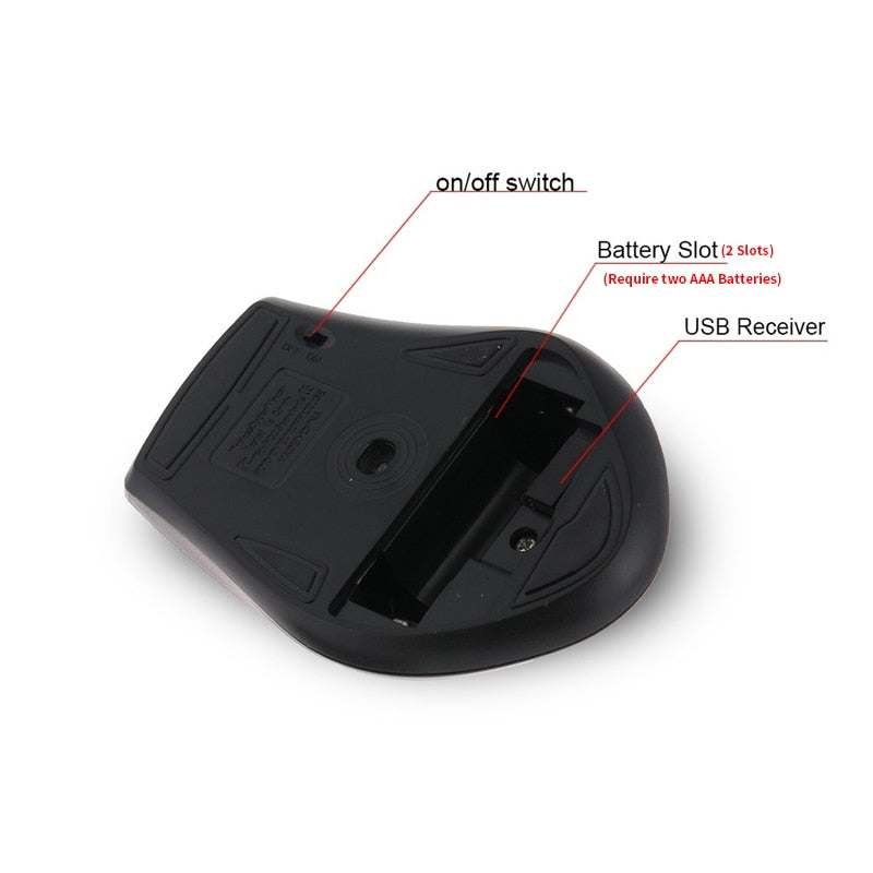 2.4ghz wireless mouse – built-in memory, no reco | dropsona - neutral - front view