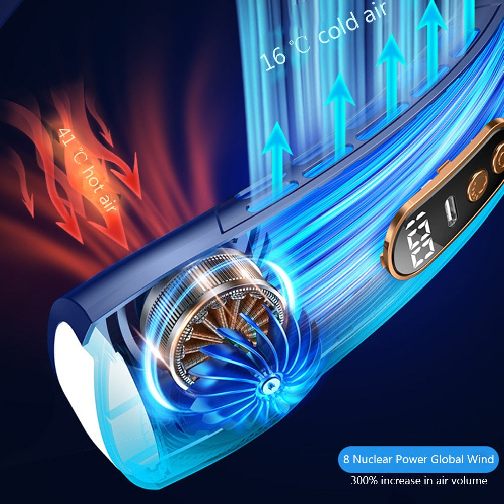 innovative led equipped wearable fan – introducing our | dropsona - neutral - front view
