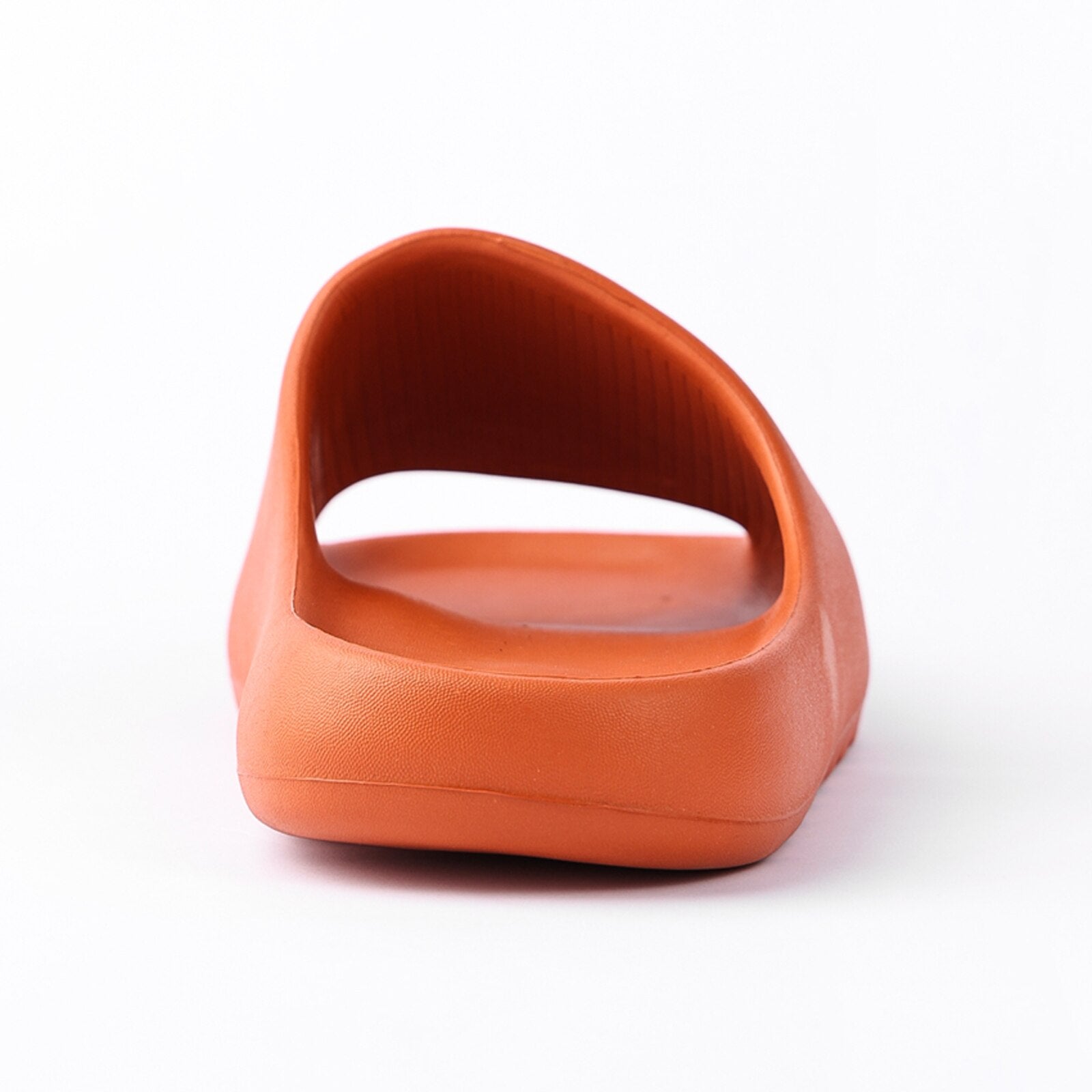 platform pillow slides for women - orange chunky showe | dropsona - neutral - usage example