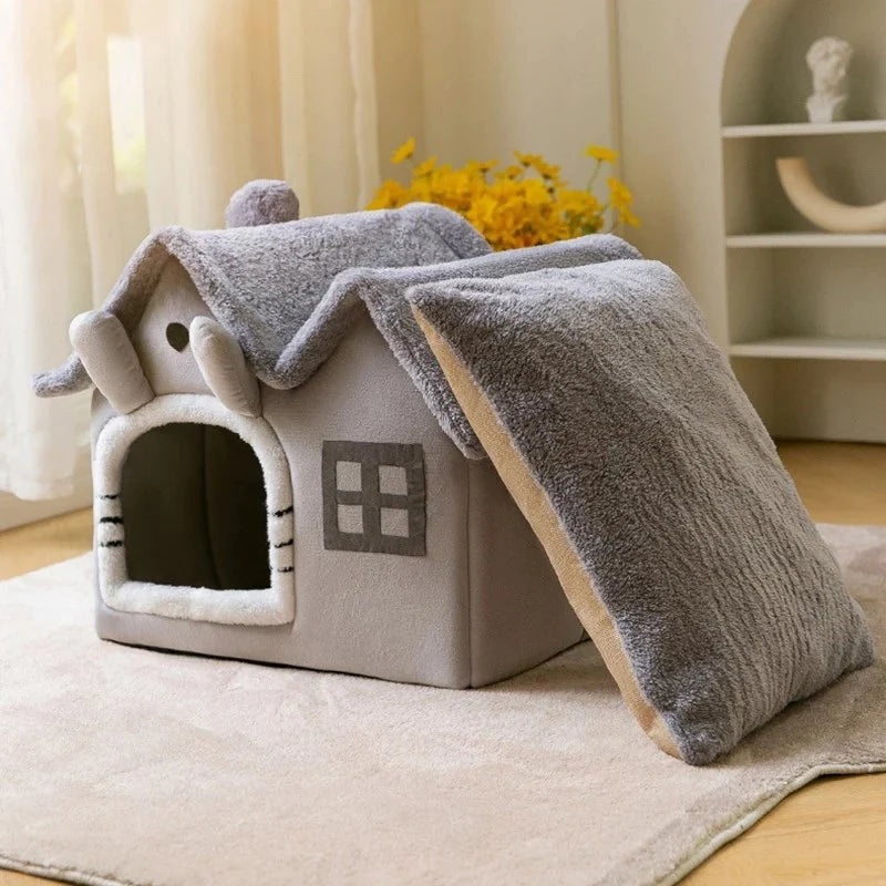 removable roof plush pet house – our f | dropsona - neutral - material texture