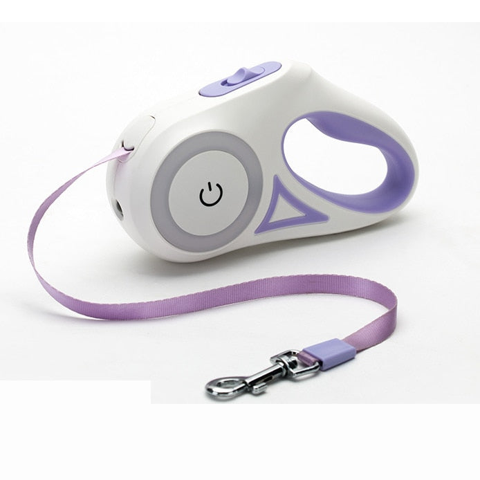 automatic retractable lighting dog leash – this | dropsona - neutral - everyday use
